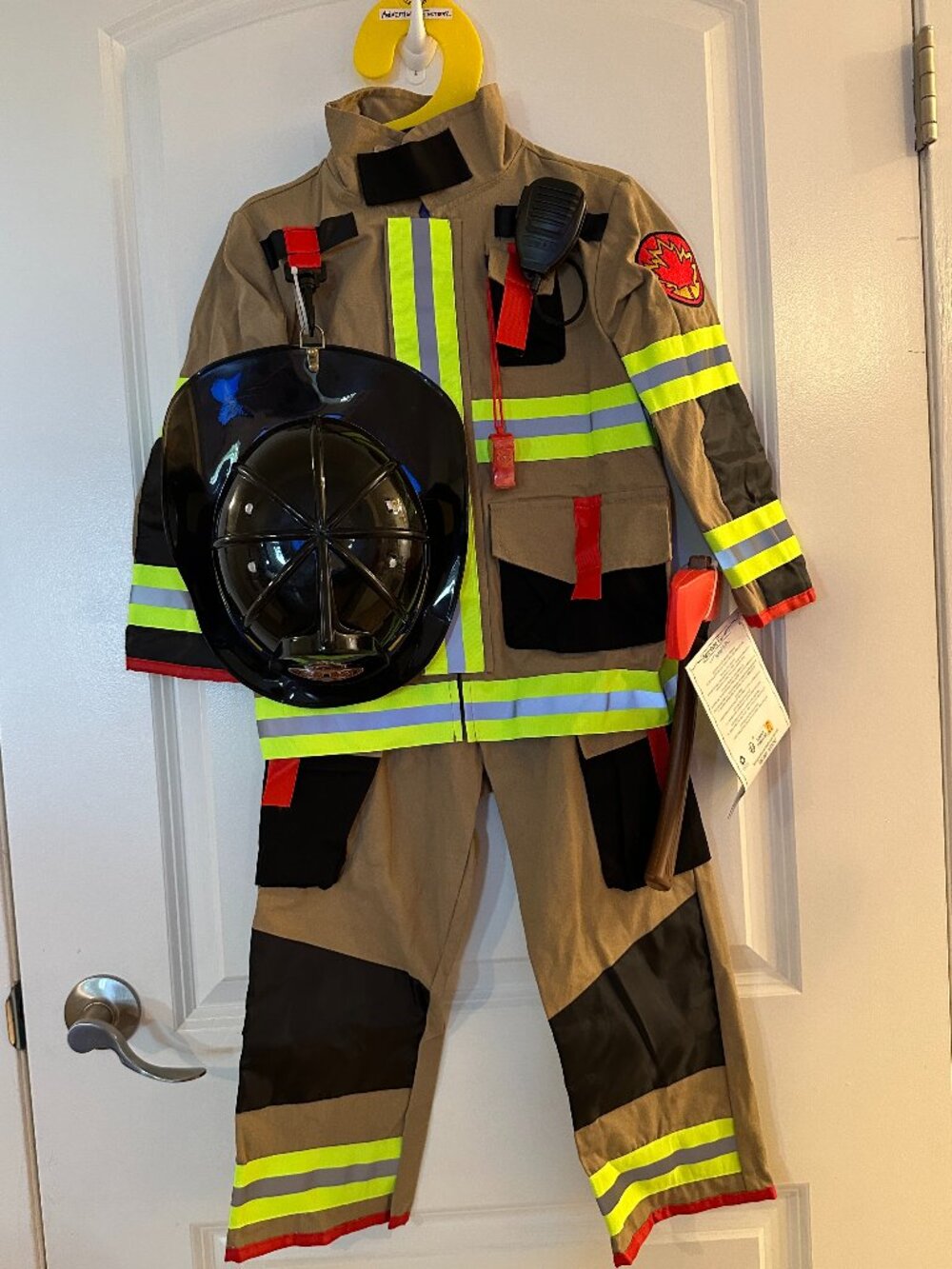Kids Firefighter Costume Teetot and Co. Size 5-6 NWT